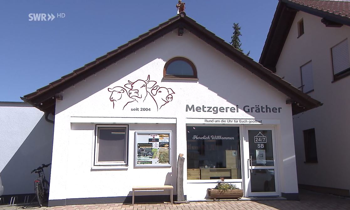 Metzgerei Gräther nach dem Umbau in eine Selbstbedienungs_Metzgerei