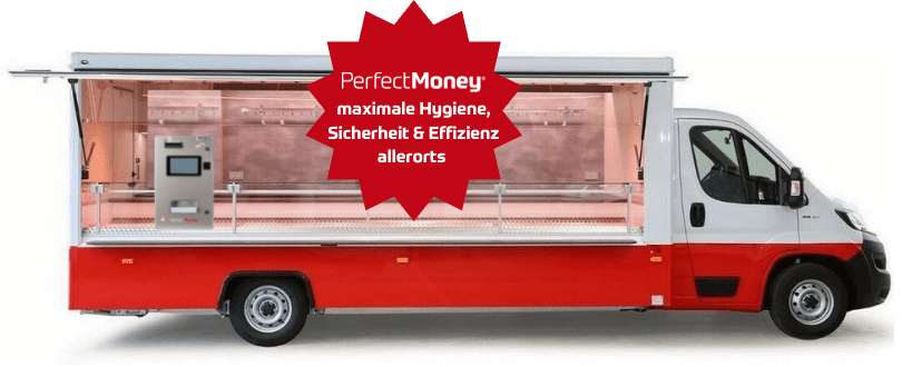 PerfectMoney Kassenautomat Vicky Verkaufsfahrzeug